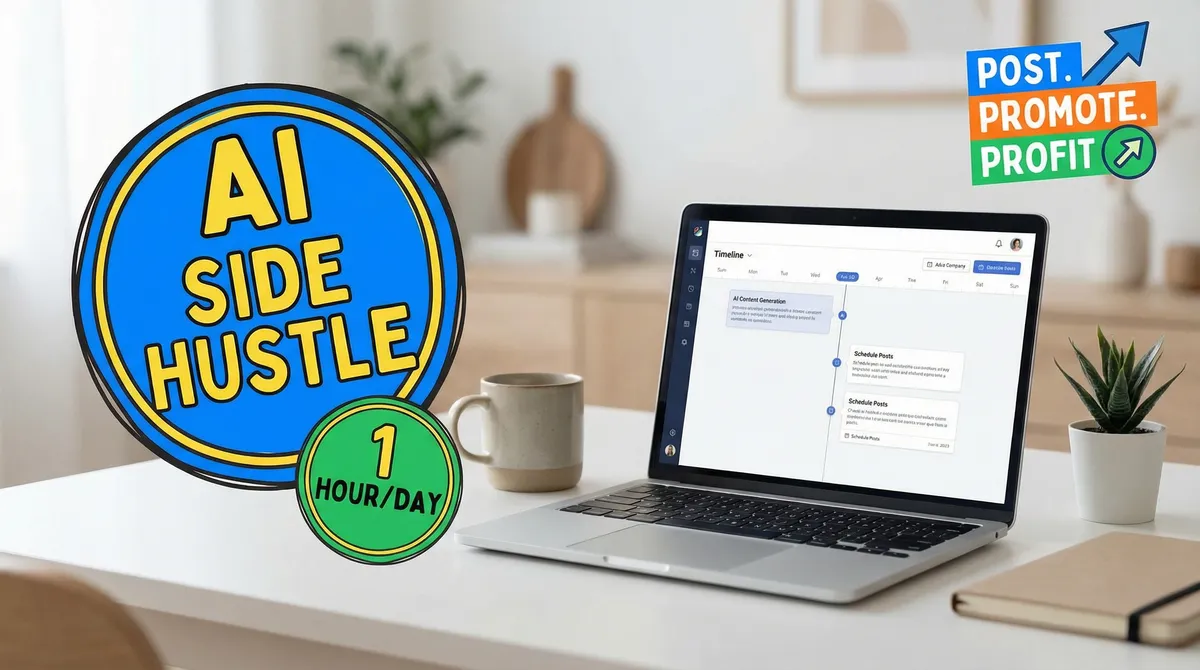 AI Content Creation Side Hustle: 1-Hour Workflow, Tools, and Beginner Guide